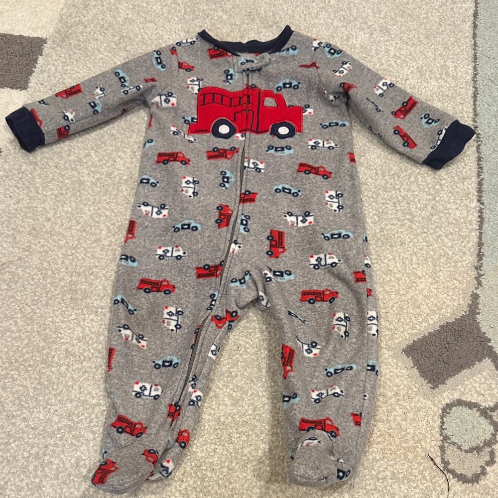 Fleece baby footie